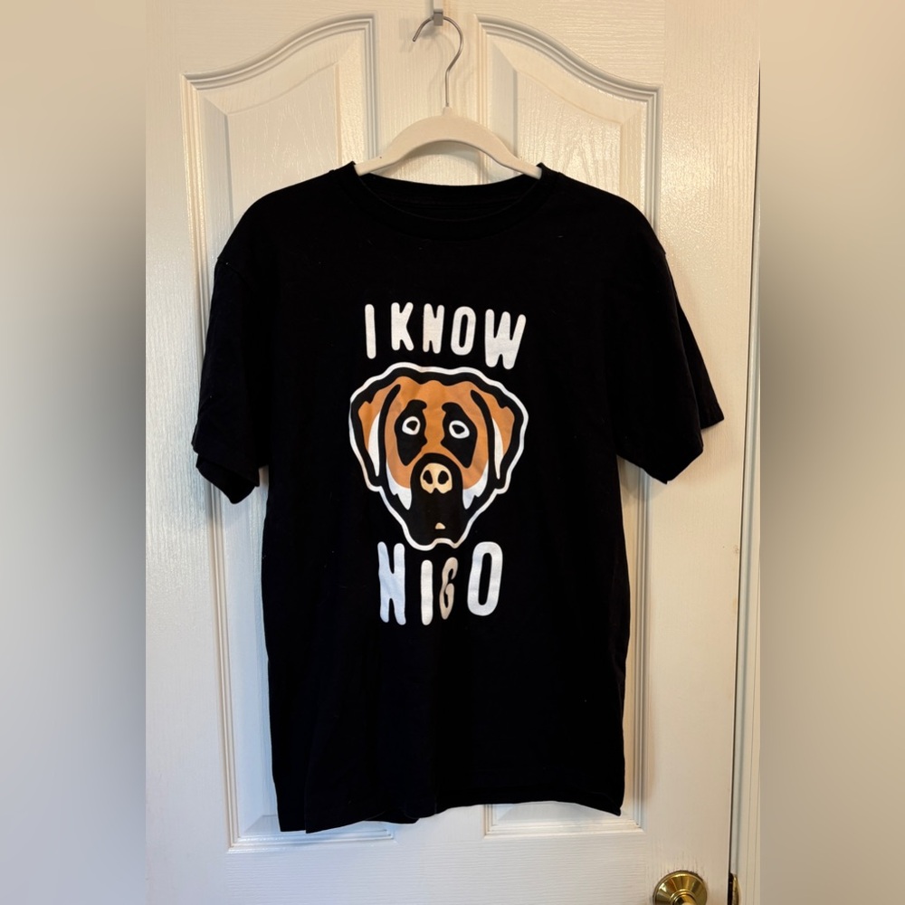 “I Know Nigo” Victor x Victor & Nigo  Collab Black SS T-Shirt Men’s Medium